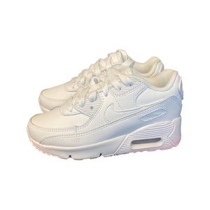 Nike Air Max 90 Kids Shoes Unisex White, Size 11C.